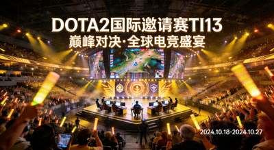 DOTA2国际邀请赛TI13赛事资讯配图，展示TI赛场盛况